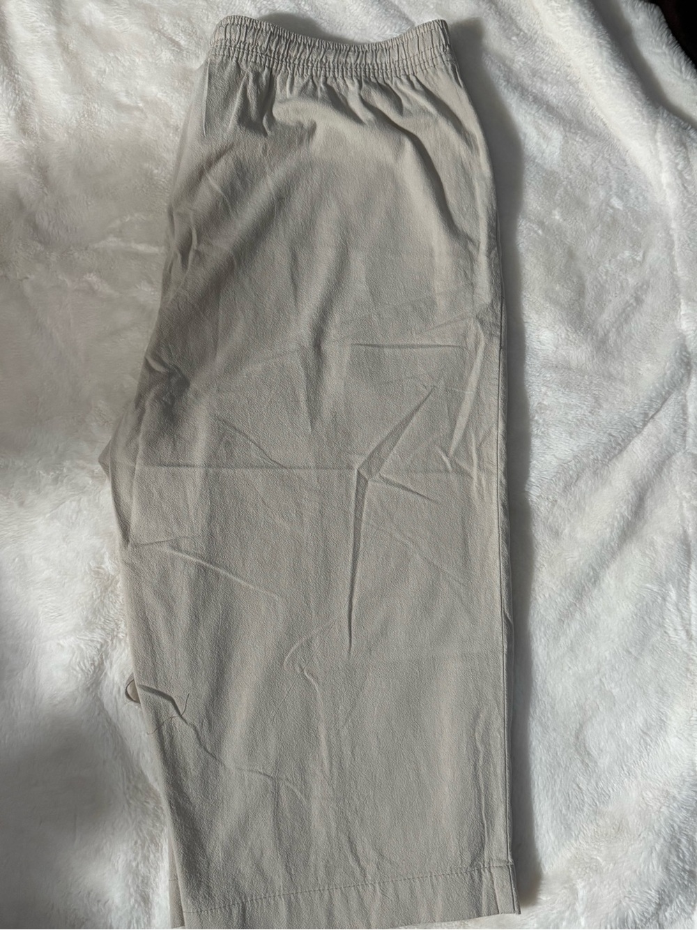 Karen Scott Light Taupe Pull-On Capris with Drawstring - Picture 3 of 3